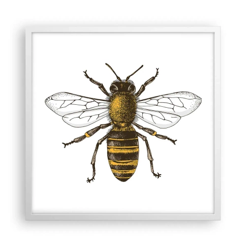 Plakat w białej ramie - Piękna i dobra - 50x50 cm