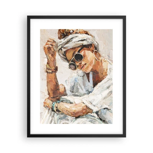 Plakat w czarnej ramie - Portret w pełnym słońcu - 40x50 cm