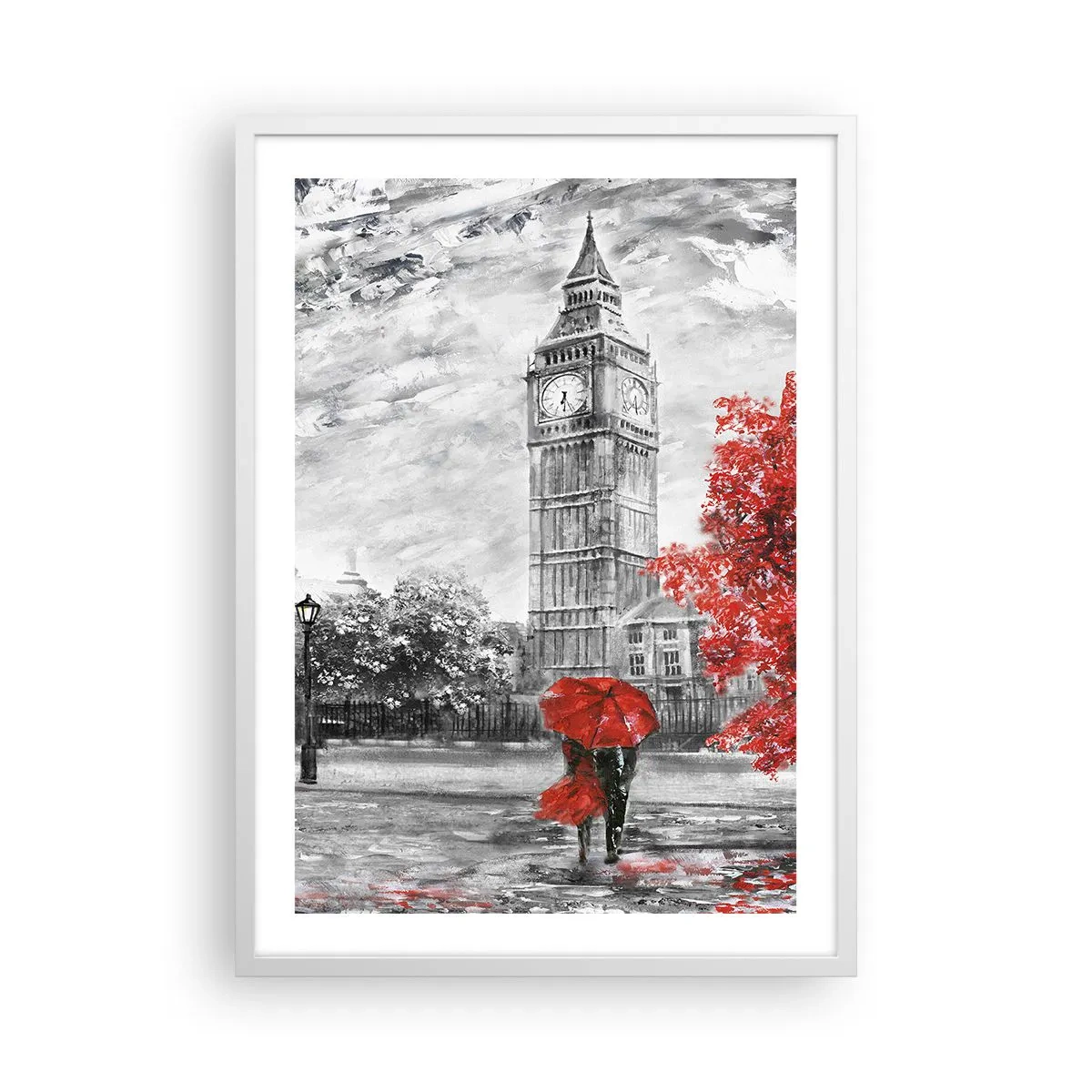 Plakat w białej ramie - Ekscytujący dzień - 50x70 cm