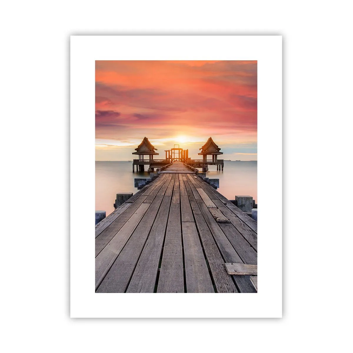 Plakat - Zachód na wschodzie - 30x40 cm