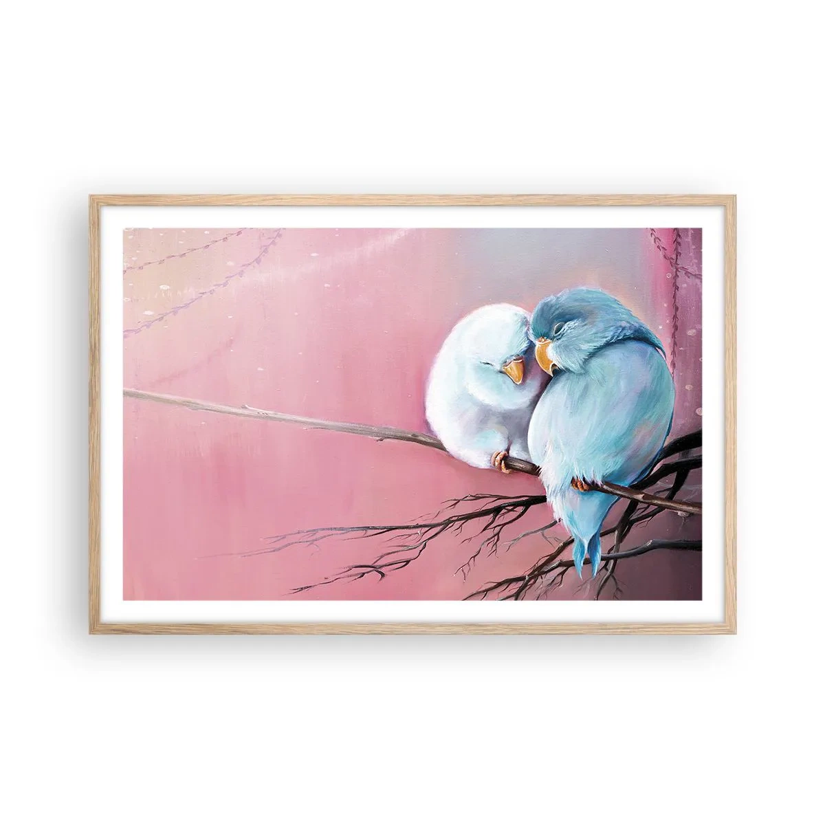 Plakat w ramie jasny dąb - Cóż tu dodać?… - 91x61 cm