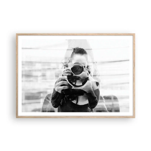 Plakat w ramie jasny dąb - Twórca i tworzywo - 100x70 cm