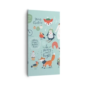 Obraz na płótnie - Niech zawsze już będą święta! - 65x120 cm