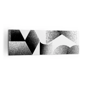 Obraz na płótnie - Geometria złożona z kątów i owalnych kształtów - 160x50cm - Kąty i owale - Nowoczesna dekoracja ścienna do salonu i sypialni ARTTOR
