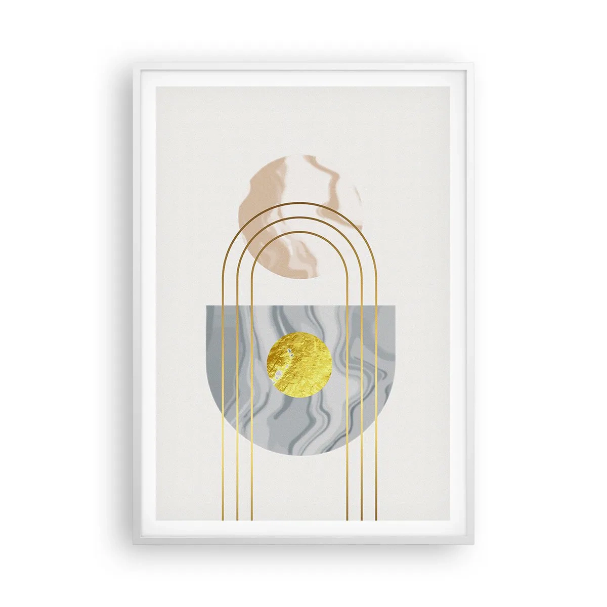 Plakat w białej ramie - Jasność i blask - 70x100 cm