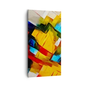 Obraz na płótnie - Różnobarwny przekładaniec - 55x100 cm
