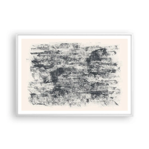 Plakat w białej ramie - Mglista kompozycja - 100x70 cm