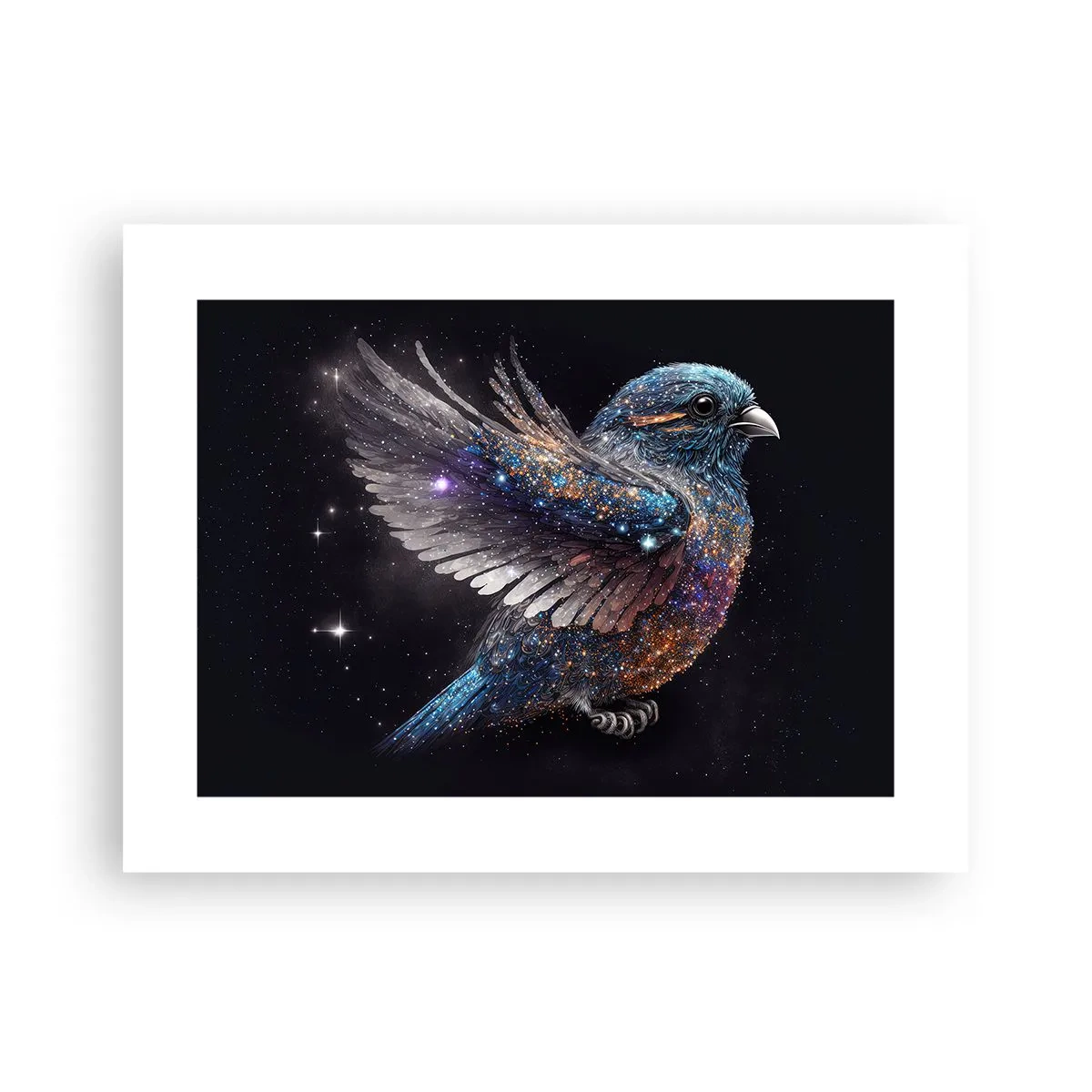 Plakat - Diamentowy wróbel - 40x30 cm