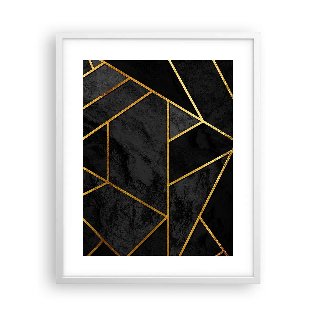 Plakat w białej ramie - Mrok i blask - 40x50 cm