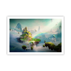 Plakat - Śródniebie - wyspy szczęśliwe - 91x61 cm