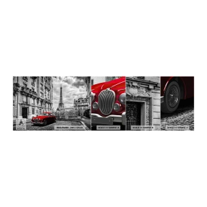 Fototapeta Próbka Premium Canvas - Drapieżnik w mieście - Miasto, Wieża Eiffla, Paryż - 100x30 cm