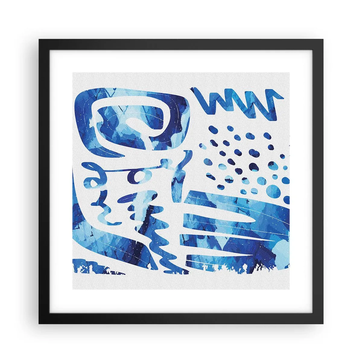 Plakat w czarnej ramie - Powrót do korzeni - 40x40 cm