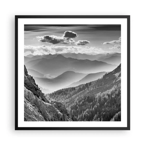 Plakat w czarnej ramie - Aż po horyzont - 60x60 cm