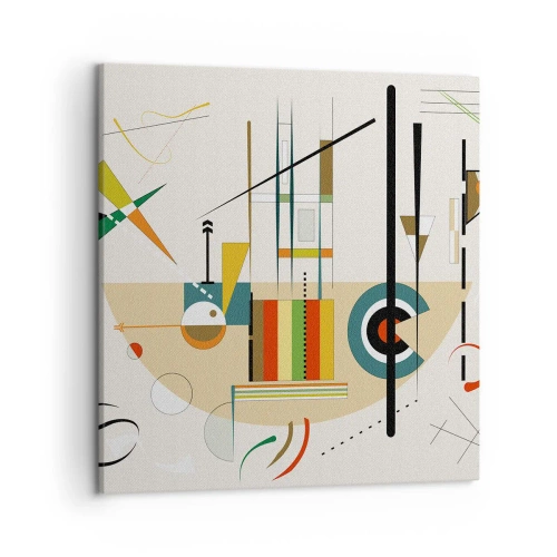 Obraz na płótnie - I świat się śmieje - 50x50 cm