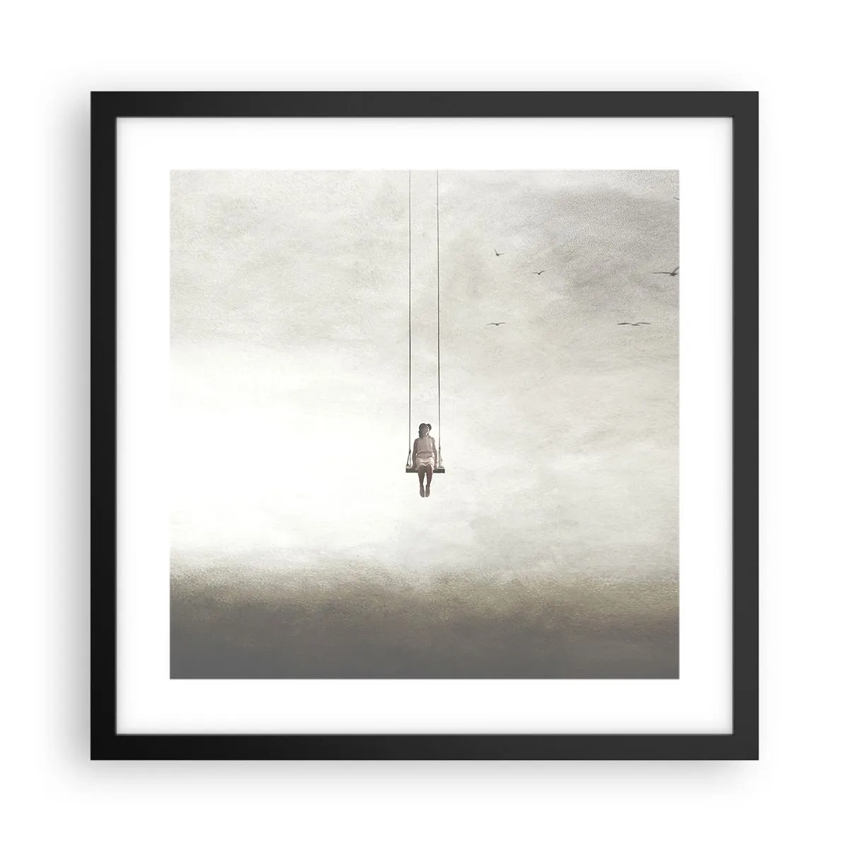 Plakat w czarnej ramie - Dziecko w nas - 40x40 cm