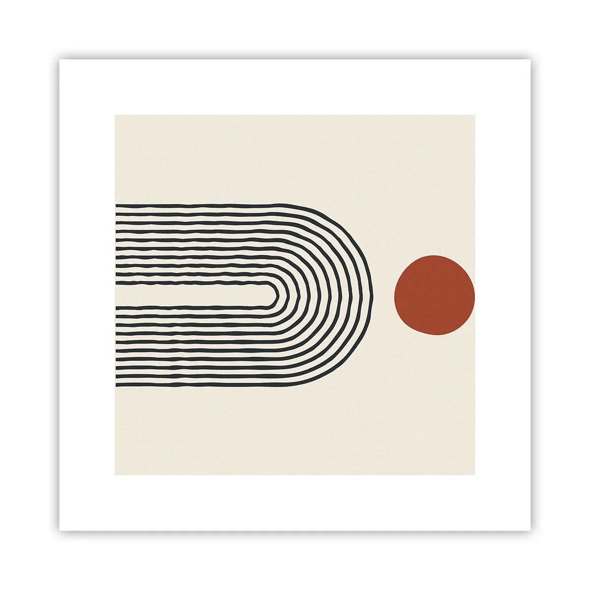 Plakat - Magnetyzm kształtów i barw - 30x30 cm