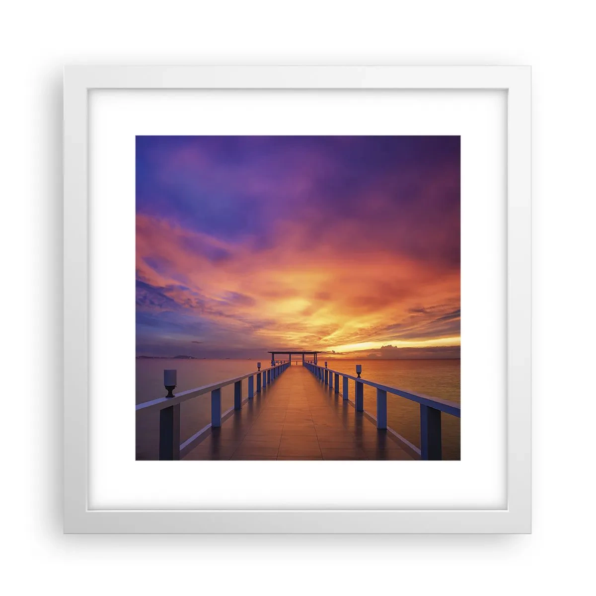 Plakat w białej ramie - Bez końca - 30x30 cm