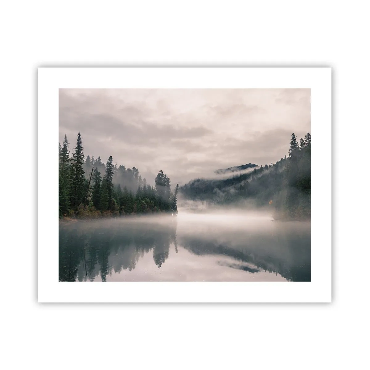 Plakat - W zadumie, we mgle - 50x40 cm