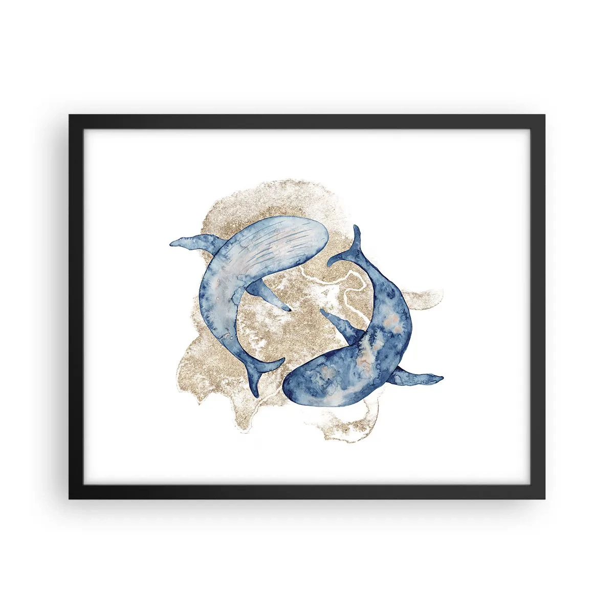 Plakat w czarnej ramie - Przyjaźń czy kochanie? - 50x40 cm