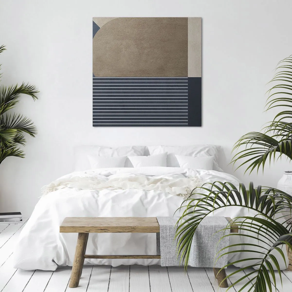 Obraz na płótnie - Kompozycja prostoty i krągłości - 40x40 cm