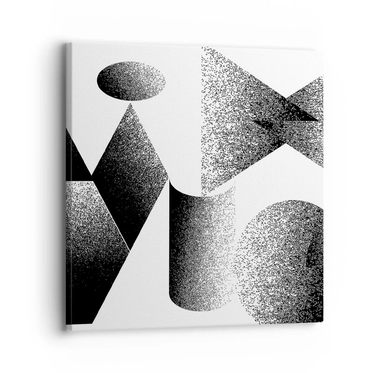 Obraz na płótnie - Kąty i owale - 30x30 cm