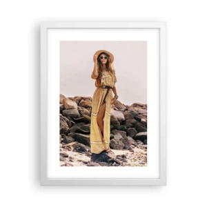 Plakat w białej ramie - Magia kamieni - 30x40 cm