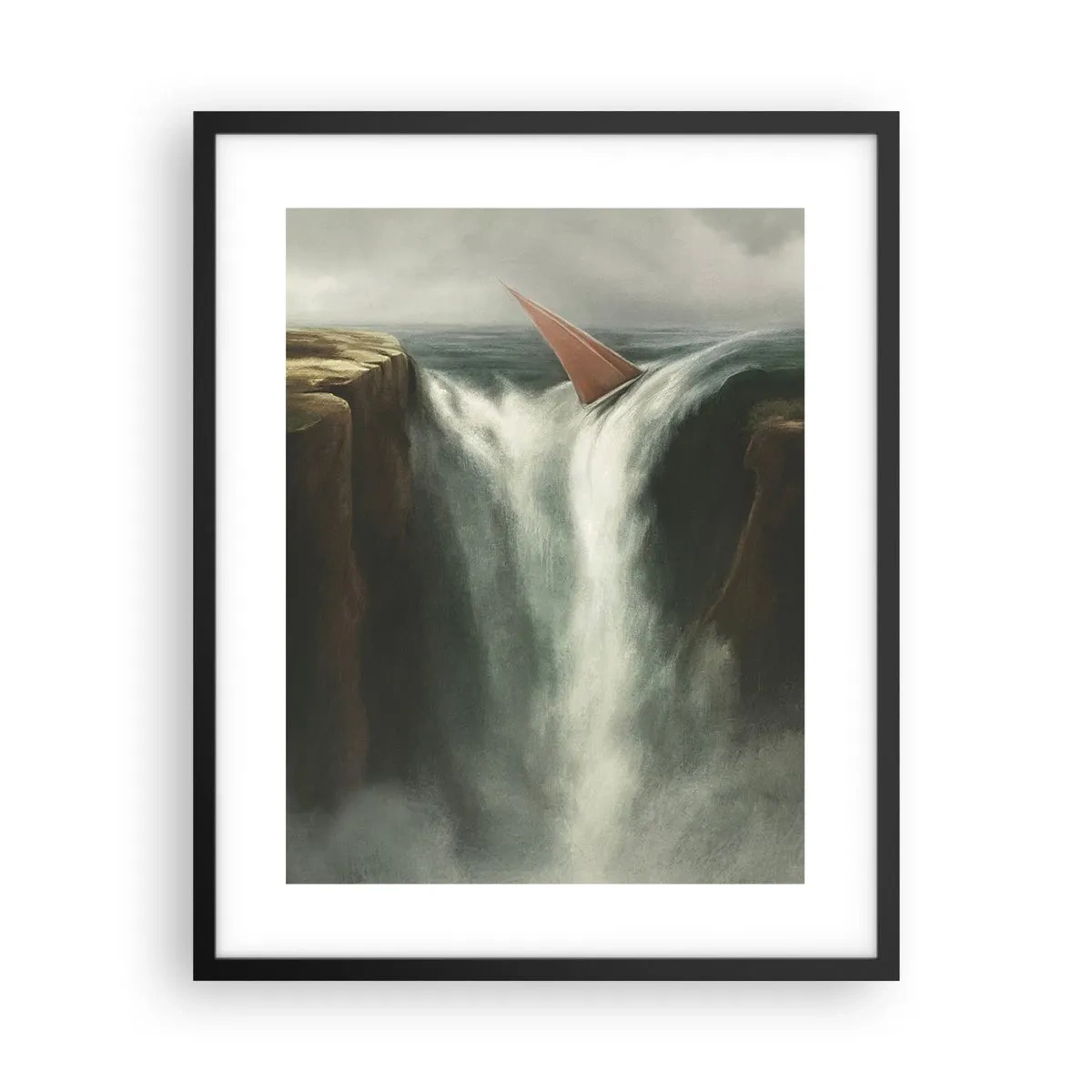 Plakat w czarnej ramie - Życiowa przestroga - 40x50 cm