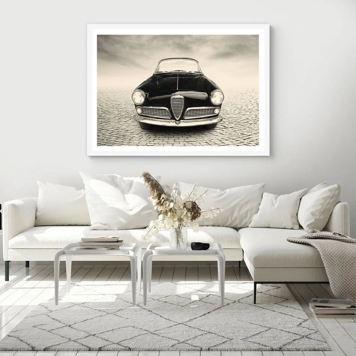 Plakat w białej ramie - I jak mnie nie kochać? - 91x61 cm