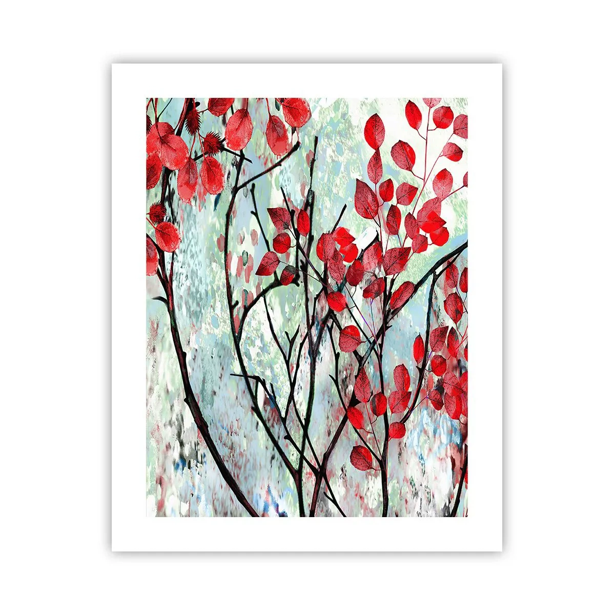 Plakat - Drzewo w szkarłacie - 40x50 cm