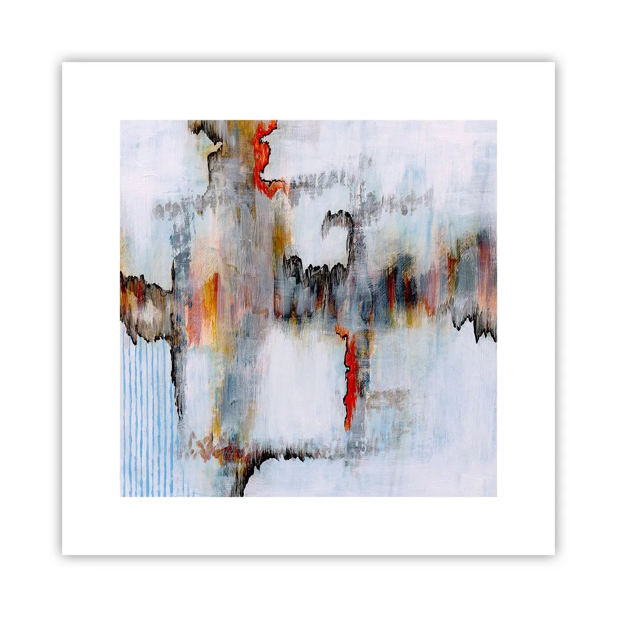 Plakat - Patykiem na wodzie - 30x30 cm