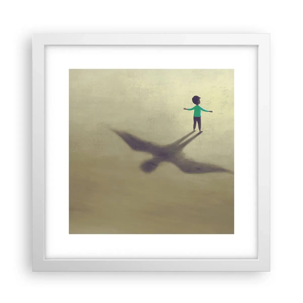 Plakat w białej ramie - Bohater przyszłości - 30x30 cm