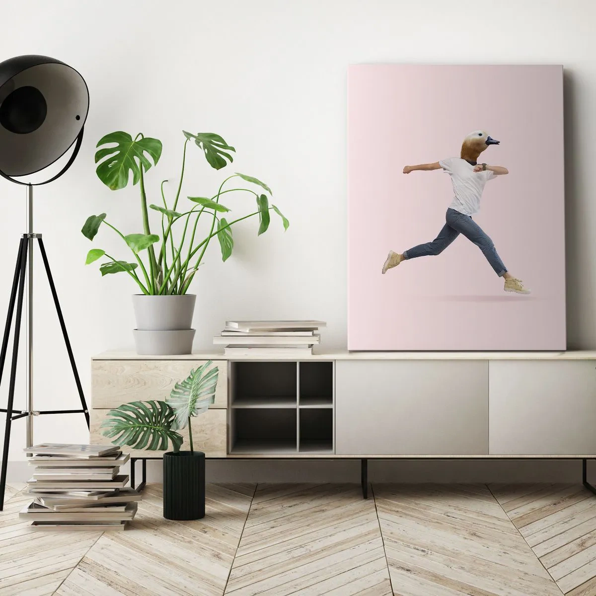 Obraz na płótnie - Szczypta absurdu - 45x80 cm