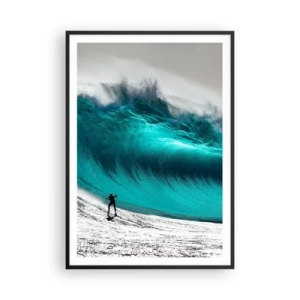 Plakat w czarnej ramie - Wyzwanie przyjęte - 70x100 cm