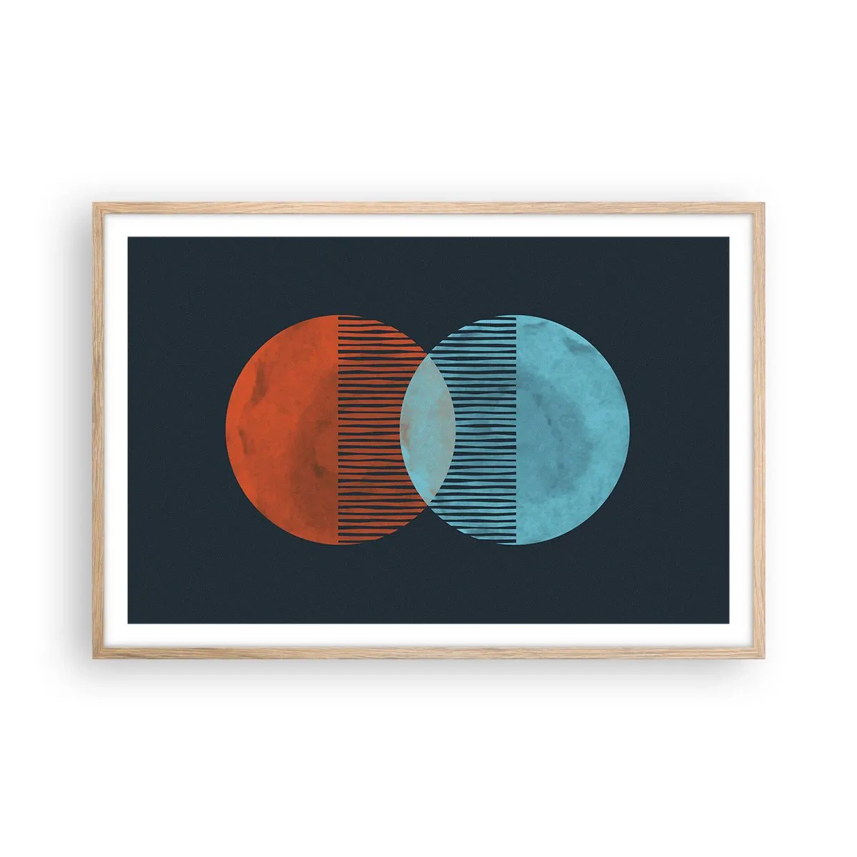 Plakat w ramie jasny dąb - Astronomiczna fantazja - 91x61 cm