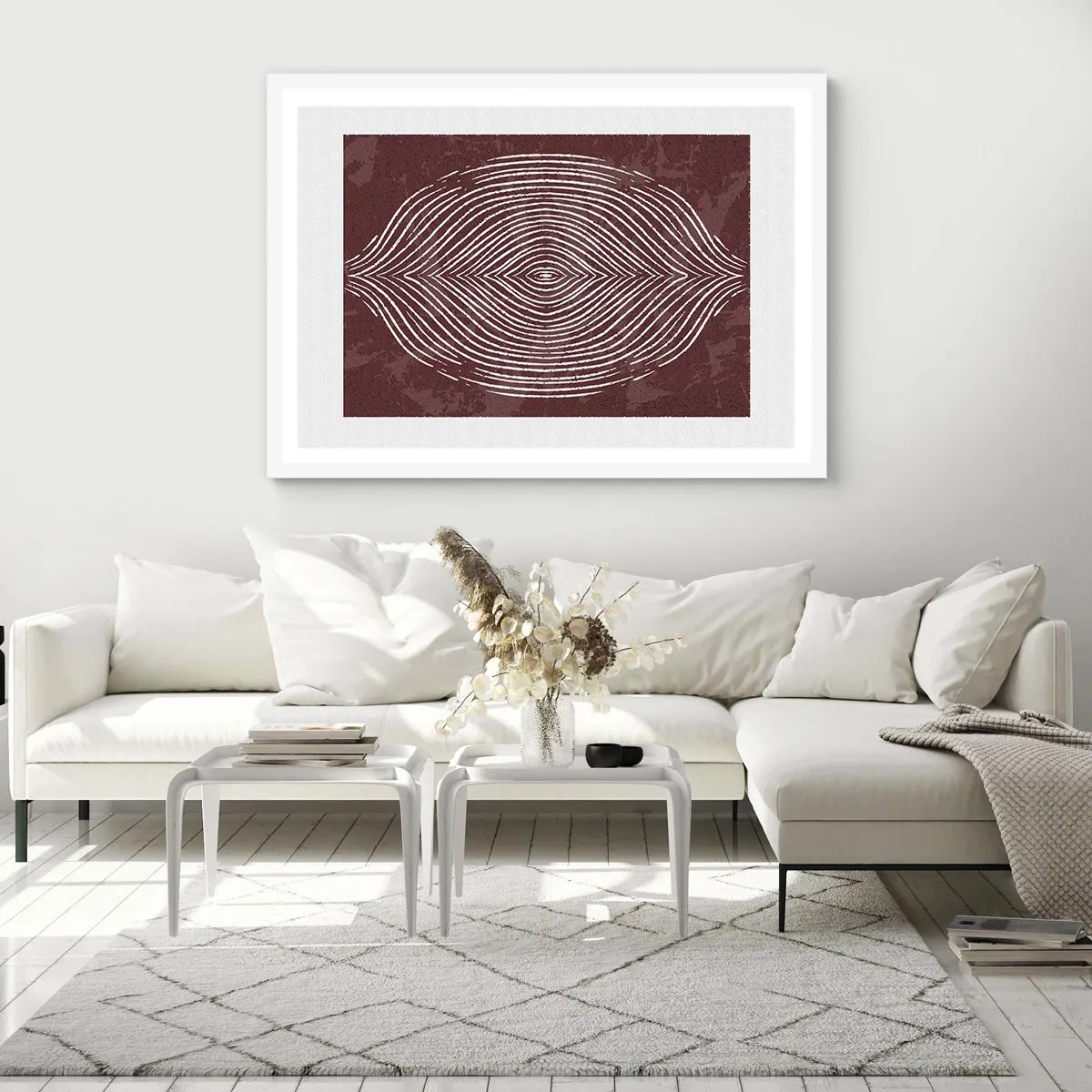 Plakat w białej ramie - Przestrzeń mówi - 40x30 cm