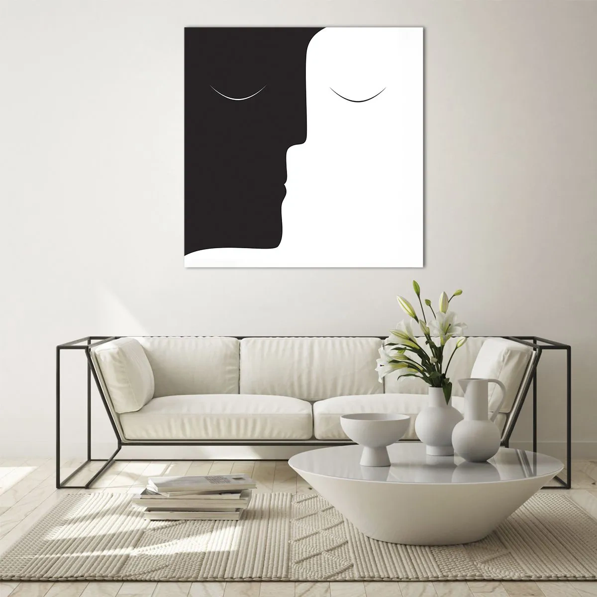 Obraz na szkle - Jedność przeciwieństw - 60x60 cm