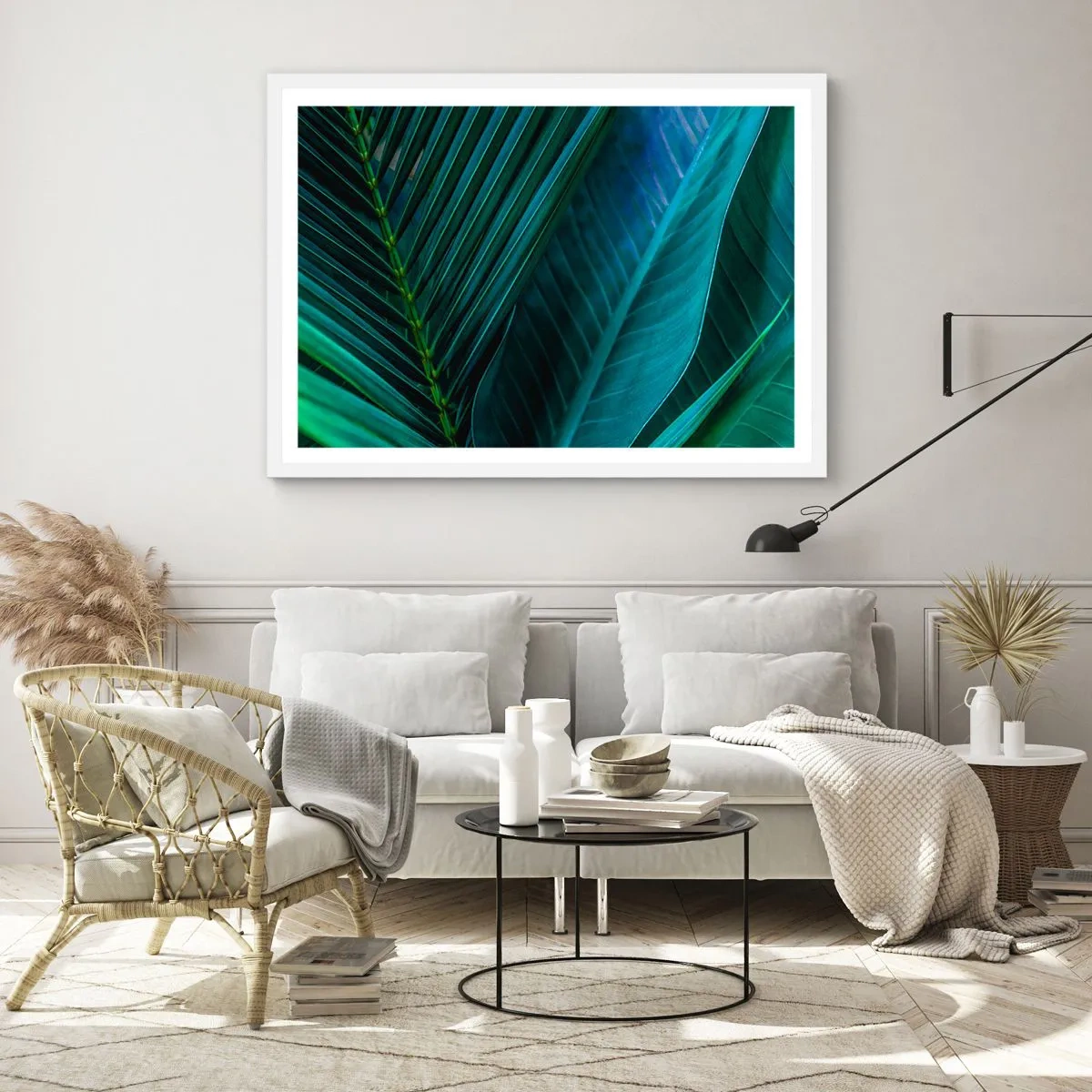 Plakat w białej ramie - Anatomia zieleni - 40x30 cm
