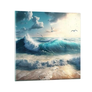 Obraz na szkle - Szumi tylko dla ciebie - 40x40 cm