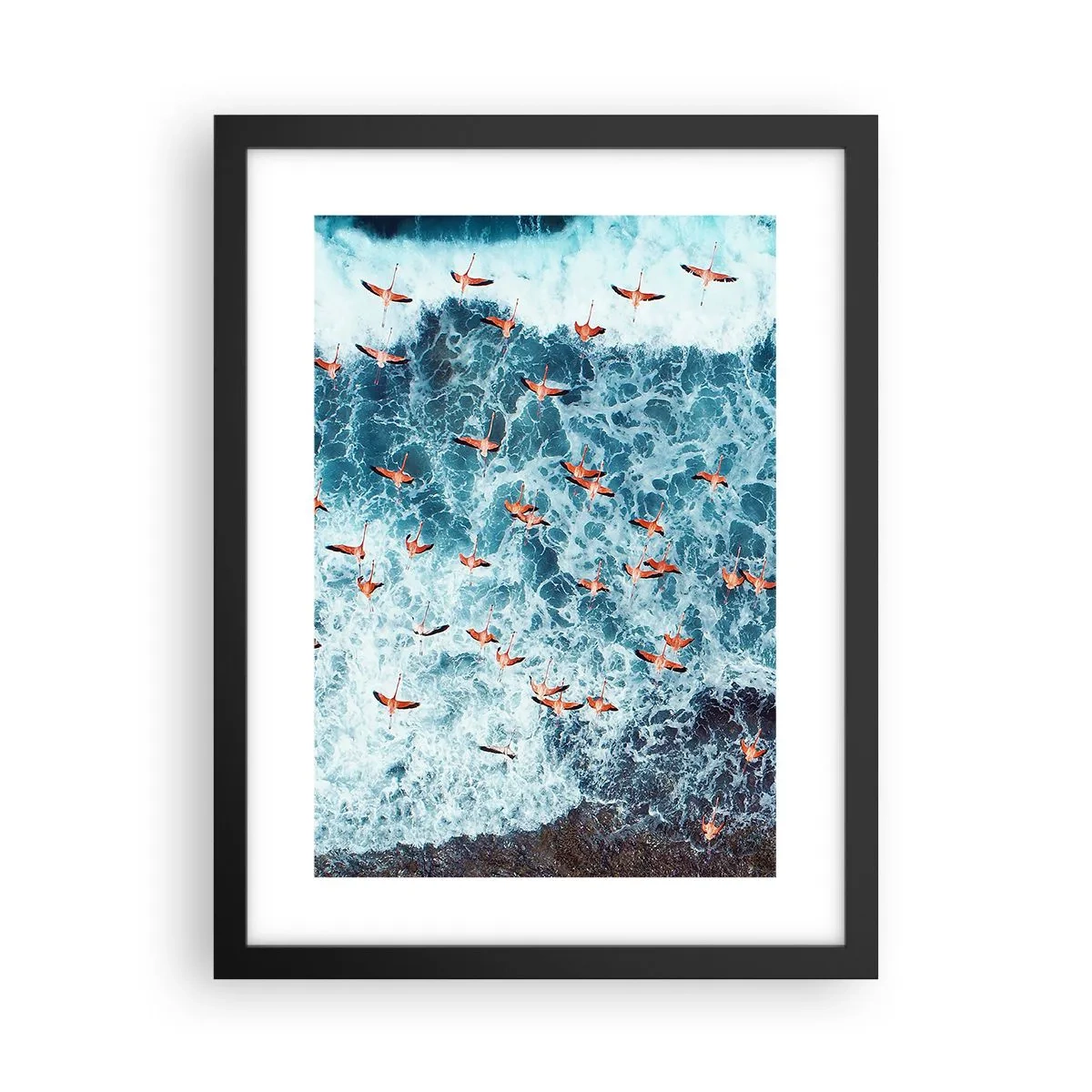 Plakat w czarnej ramie - Nadmorska parada - 30x40 cm