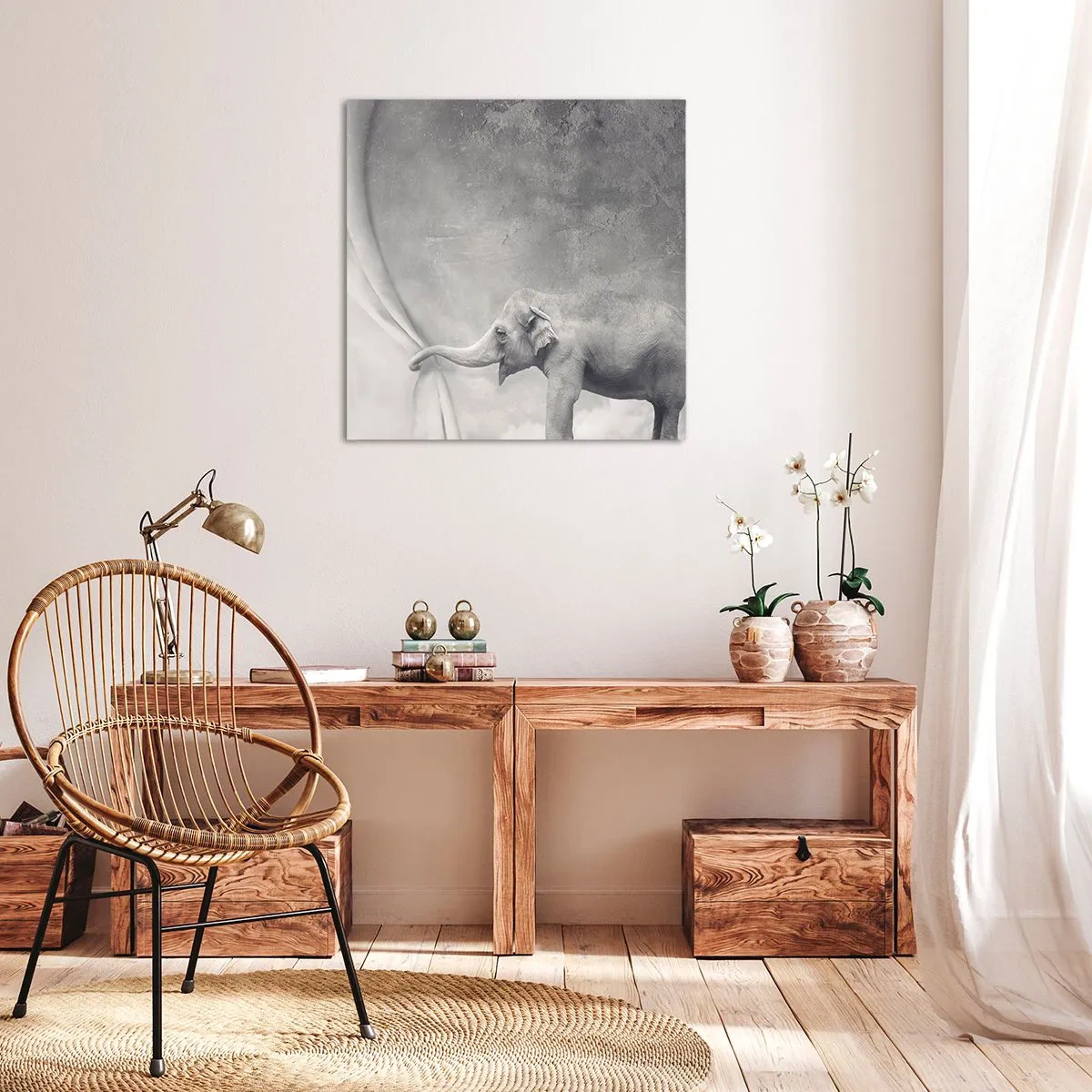 Obraz na płótnie - Odsłonić tajemnicę - 30x30 cm