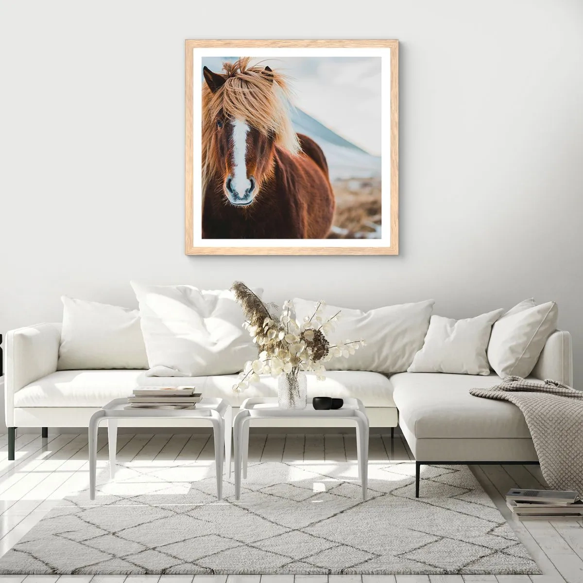 Plakat w ramie jasny dąb - Czujesz wolność? - 50x50 cm