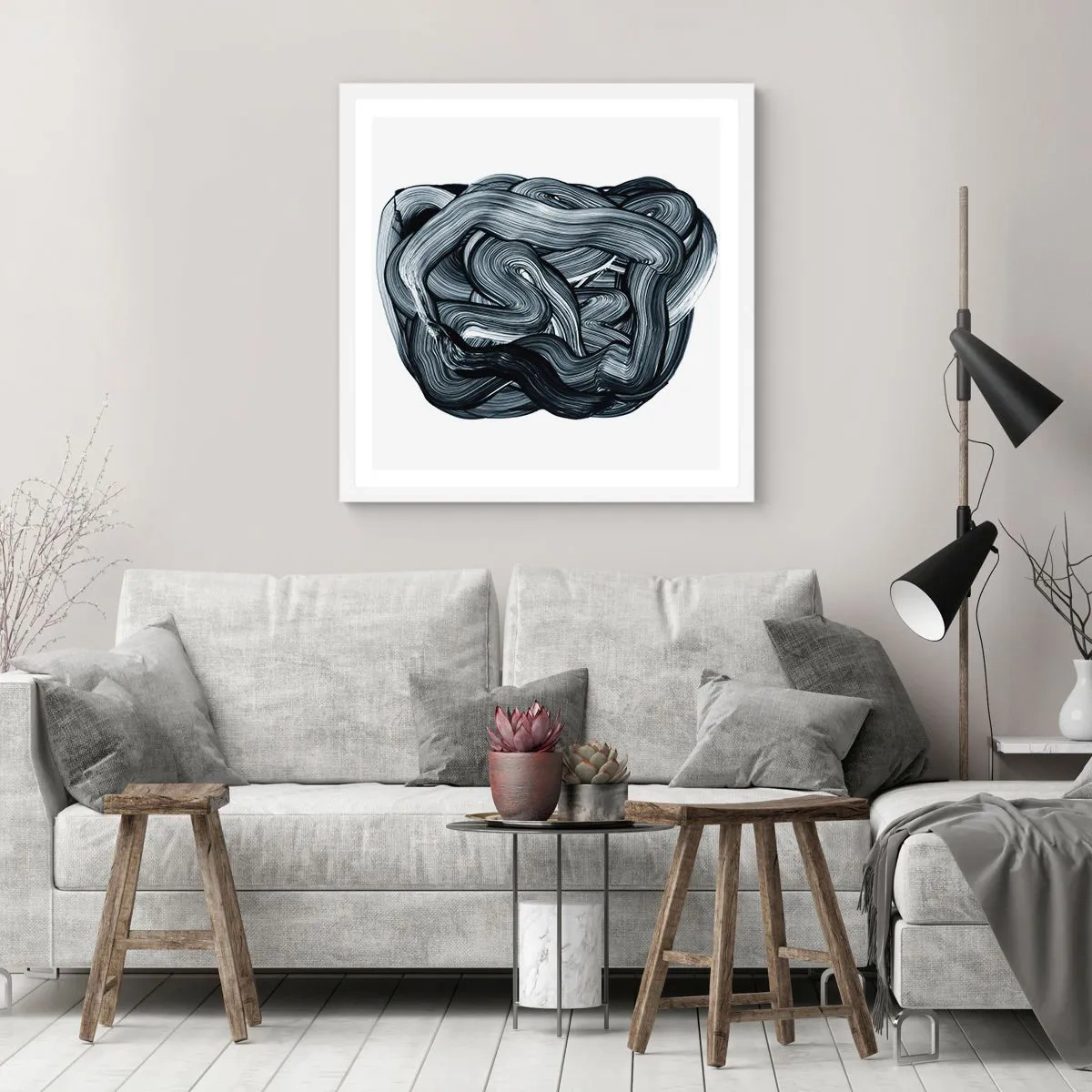 Plakat w białej ramie - To nie takie proste - 50x50 cm