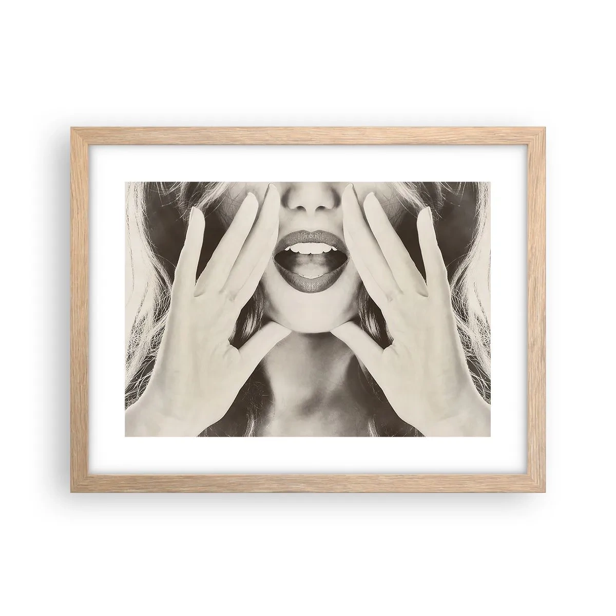 Plakat w ramie jasny dąb - Już idę! - 40x30 cm