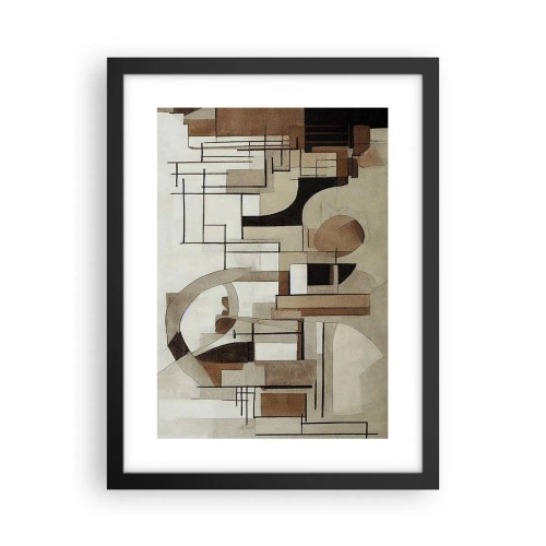 Plakat w czarnej ramie - Pejzaż miejski 2.0 - 30x40 cm