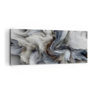 Obraz na płótnie - Kamień i kwiat - 100x40 cm