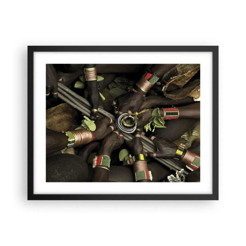 Plakat w czarnej ramie - Jesteśmy razem - 50x40 cm