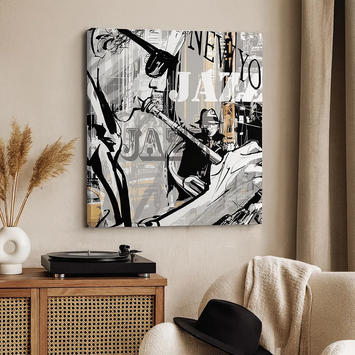 Obraz na płótnie - W rytmie Nowego Jorku - 30x30 cm