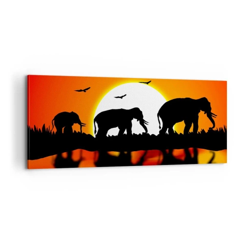 Obraz na płótnie - A wieczorem na małego drinka - 100x40 cm