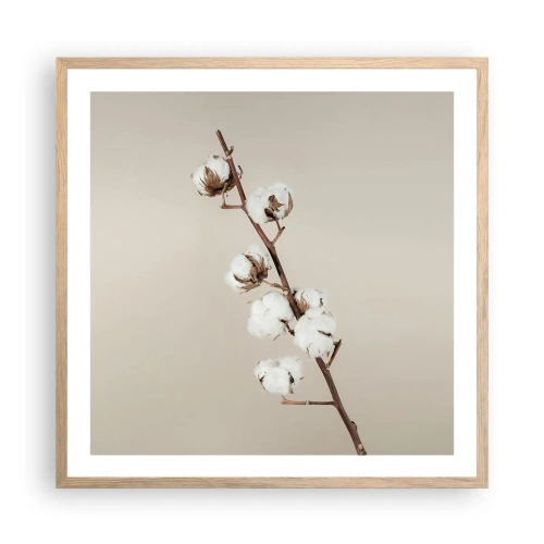 Plakat w ramie jasny dąb - U źródła miękkości - 60x60 cm