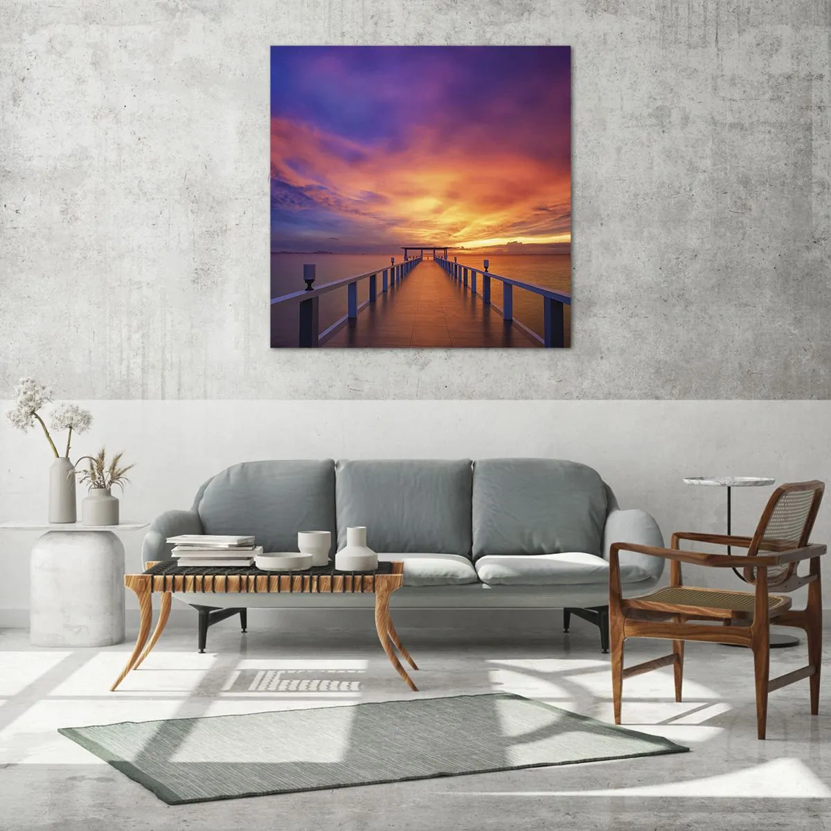 Obraz na szkle - Bez końca - 60x60 cm